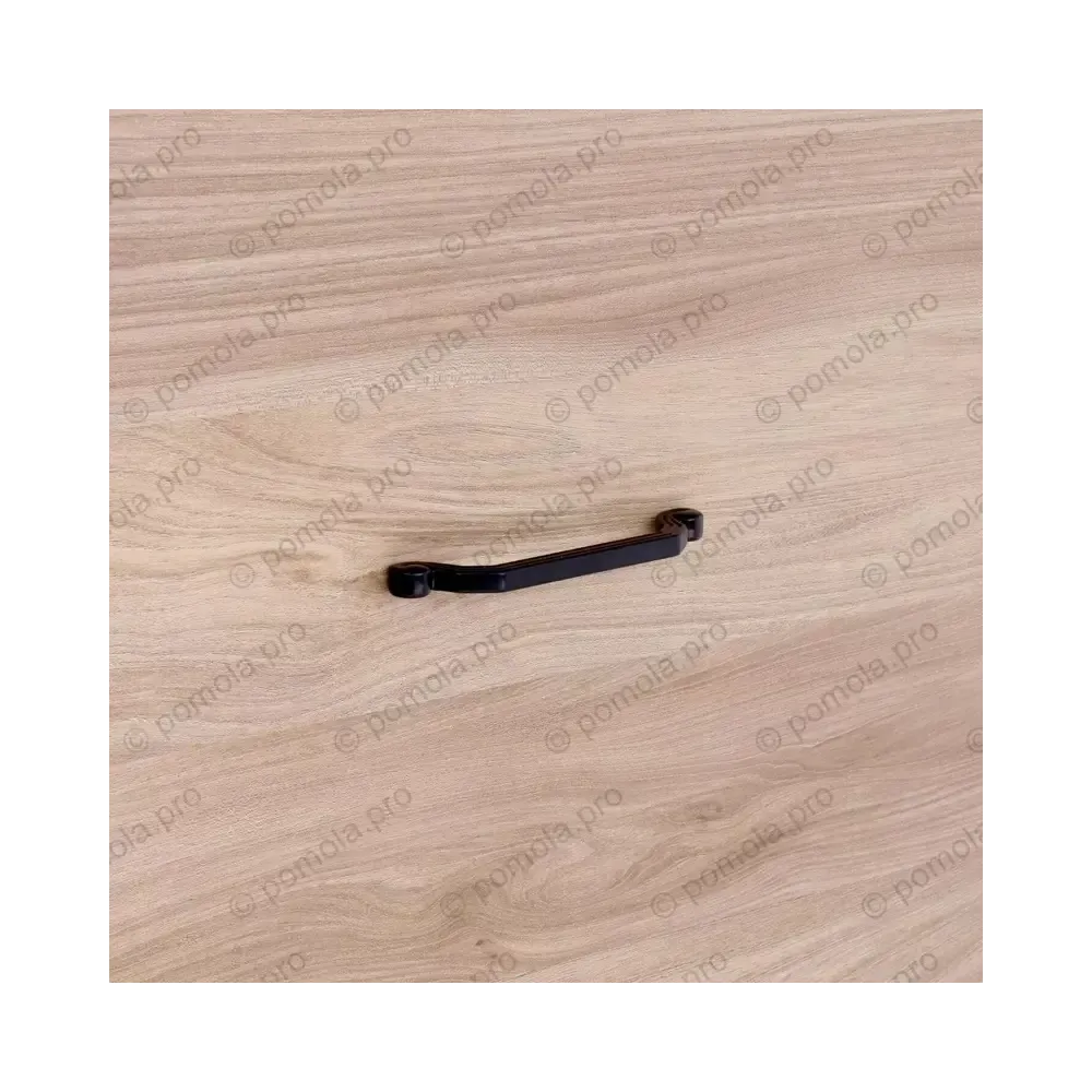 WMN.824-128-00N4 ΠΟΜΟΛΑ ΕΠΙΠΛΩΝ 128mm ΜΑΥΡΟ ΜΑΤ