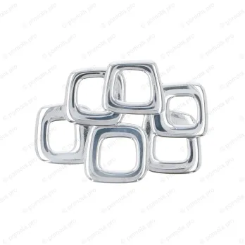 WMN.651-032-0002 ΠΟΜΟΛΑ ΜΕ ΤΕΤΡΑΓΩΝΑ 32mm ΧΡΩΜΙΟ ΓΥΑΛΙΣΤΕΡΟ