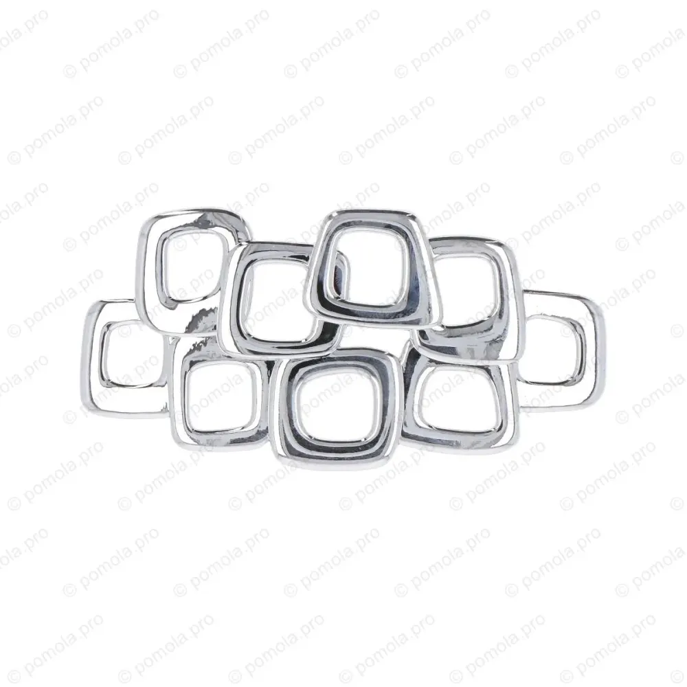 WMN.651-064-0002 ΠΟΜΟΛΑ ΜΕ ΤΕΤΡΑΓΩΝΑ 64mm ΧΡΩΜΙΟ ΓΥΑΛΙΣΤΕΡΟ