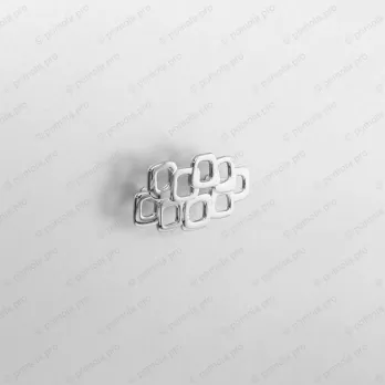 WMN.651-064-0002 ΠΟΜΟΛΑ ΜΕ ΤΕΤΡΑΓΩΝΑ 64mm ΧΡΩΜΙΟ ΓΥΑΛΙΣΤΕΡΟ