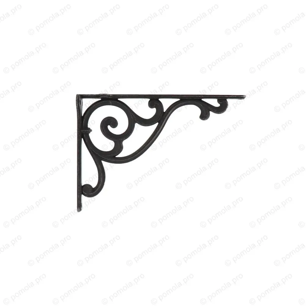 WRM.800-250-00T2 ΣΤΗΡΙΓΜΑ ΡΑΦΙΩΝ 250mm ΜΑΥΡΟ ΣΦΥΡΗΛΑΤΟ