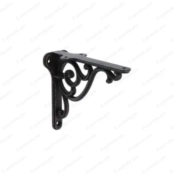 WRM.800-150-00T2 ΣΤΗΡΙΓΜΑ ΡΑΦΙΩΝ 150mm ΜΑΥΡΟ ΣΦΥΡΗΛΑΤΟ