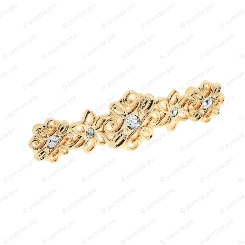 WMN.731-128-00GP ΠΟΜΟΛΑ ΜΕ ΚΡΥΣΤΑΛΟ 128mm ΕΠΙΧΡΥΣΑ
