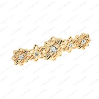 WMN.731-128-00GP ΠΟΜΟΛΑ ΜΕ ΚΡΥΣΤΑΛΟ 128mm ΕΠΙΧΡΥΣΑ