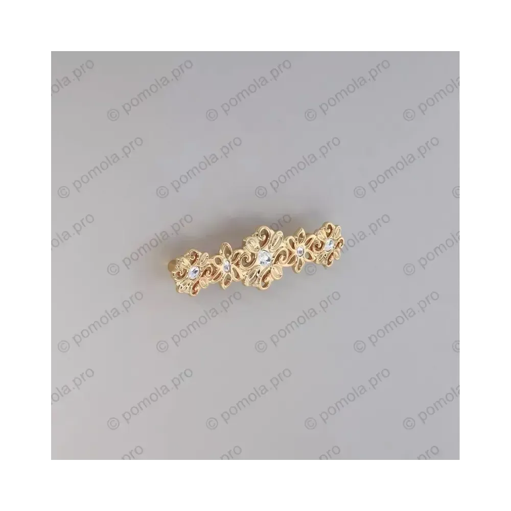 WMN.731-128-00GP ΠΟΜΟΛΑ ΜΕ ΚΡΥΣΤΑΛΟ 128mm ΕΠΙΧΡΥΣΑ