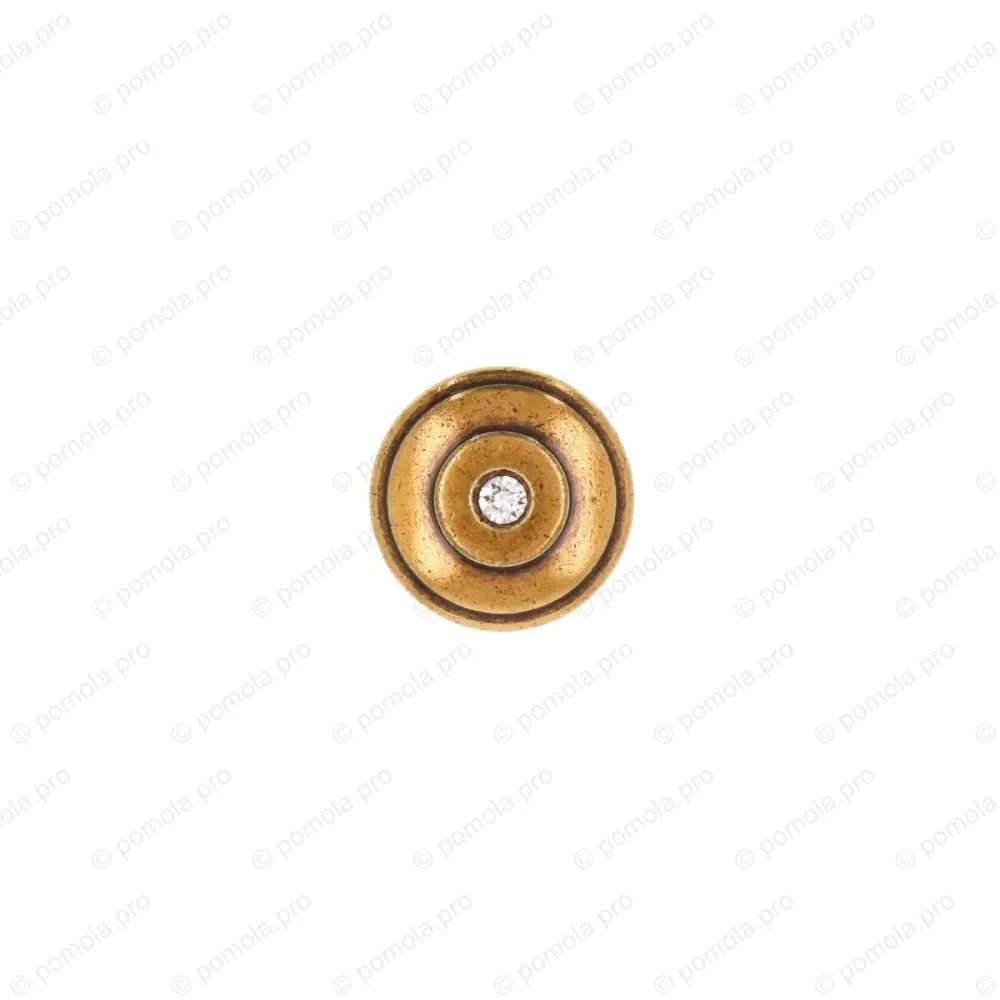 WPO.715-030-00A8 ΠΟΜΟΛΑΚΙΑ ΜΕ ΚΡΥΣΤΑΛΟ ΜΠΡΟΝΖΕ ΓΥΑΛΙΣΤΕΡΟ