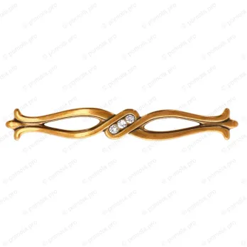 WMN.715-128-00A8 ΠΟΜΟΛΑ ΜΕ ΚΡΥΣΤΑΛΟ 128mm ΜΠΡΟΝΖΕ ΓΥΑΛΙΣΤΕΡΟ