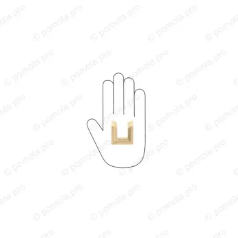 WMN.881-032-00GP ΜΟΝΤΕΡΝΑ ΠΟΜΟΛΑ ΕΠΙΠΛΩΝ 32mm ΕΠΙΧΡΥΣΑ