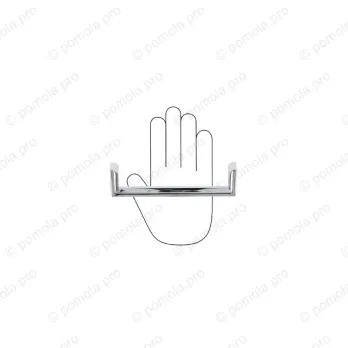 WMN.881-160-0002 ΜΟΝΤΕΡΝΑ ΠΟΜΟΛΑ ΕΠΙΠΛΩΝ 160mm ΧΡΩΜΙΟ ΓΥΑΛΙΣΤΕΡΟ
