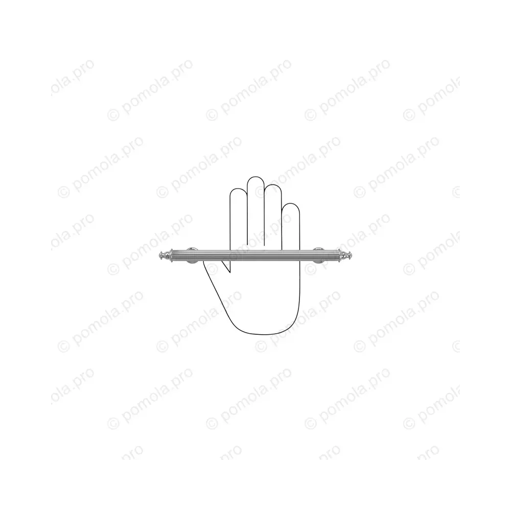 WMN.689-160-0002 ΠΟΜΟΛΑ ΕΠΙΠΛΩΝ 160mm ΧΡΩΜΙΟ ΓΥΑΛΙΣΤΕΡΟ