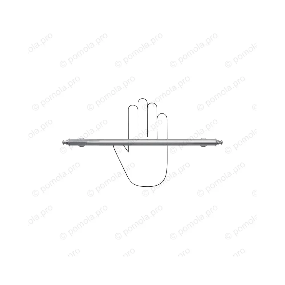 WMN.689-320-0002 ΠΟΜΟΛΑ ΕΠΙΠΛΩΝ 320mm ΧΡΩΜΙΟ ΓΥΑΛΙΣΤΕΡΟ