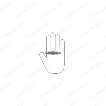 WPO.689-00T-0002 ΠΟΜΟΛΑΚΙΑ ΕΠΙΠΛΩΝ ΧΡΩΜΙΟ ΓΥΑΛΙΣΤΕΡΟ