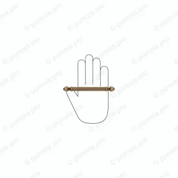 WMN.849-128-00D1 ΛΑΒΕΣ ΕΠΙΠΛΩΝ ΑΝΤΙΚΕ 128mm ΜΠΡΟΝΖΕ