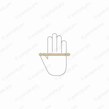 WMN.849-128-006C ΜΟΝΤΕΡΝΑ ΠΟΜΟΛΑ ΕΠΙΠΛΩΝ 128mm ΧΡΥΣΟ ΜΑΤ ΣΑΤΙΝΕ