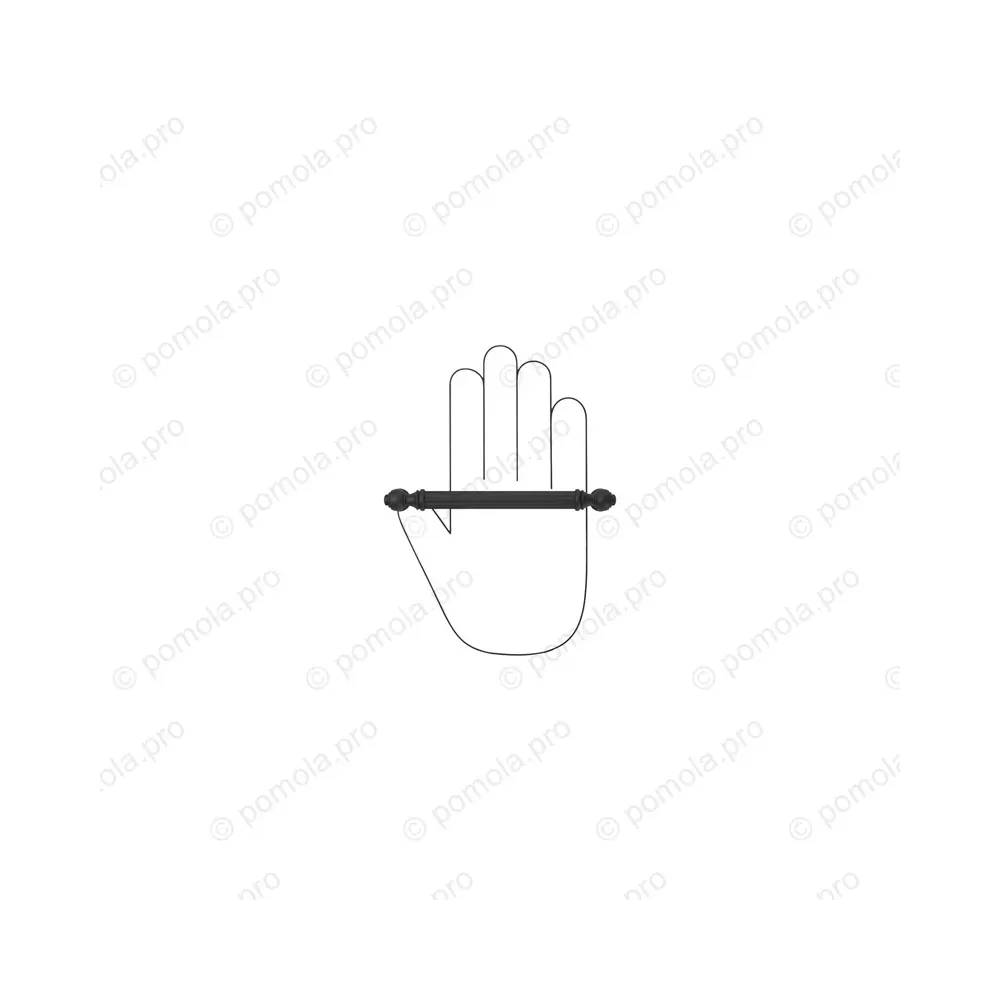 WMN.849-128-00N4 ΛΑΒΕΣ ΕΠΙΠΛΩΝ ΑΝΤΙΚΕ 128mm ΜΑΥΡΟ ΜΑΤ