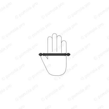WMN.849-128-00N4 ΜΟΝΤΕΡΝΑ ΠΟΜΟΛΑ ΕΠΙΠΛΩΝ 128mm ΜΑΥΡΟ ΜΑΤ