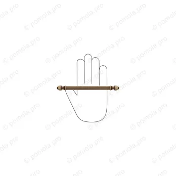 WMN.849-160-00D1 ΛΑΒΕΣ ΕΠΙΠΛΩΝ ΑΝΤΙΚΕ 160mm ΜΠΡΟΝΖΕ