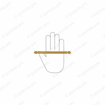 WMN.849-160-00GP ΛΑΒΕΣ ΕΠΙΠΛΩΝ ΑΝΤΙΚΕ 160mm ΕΠΙΧΡΥΣΑ