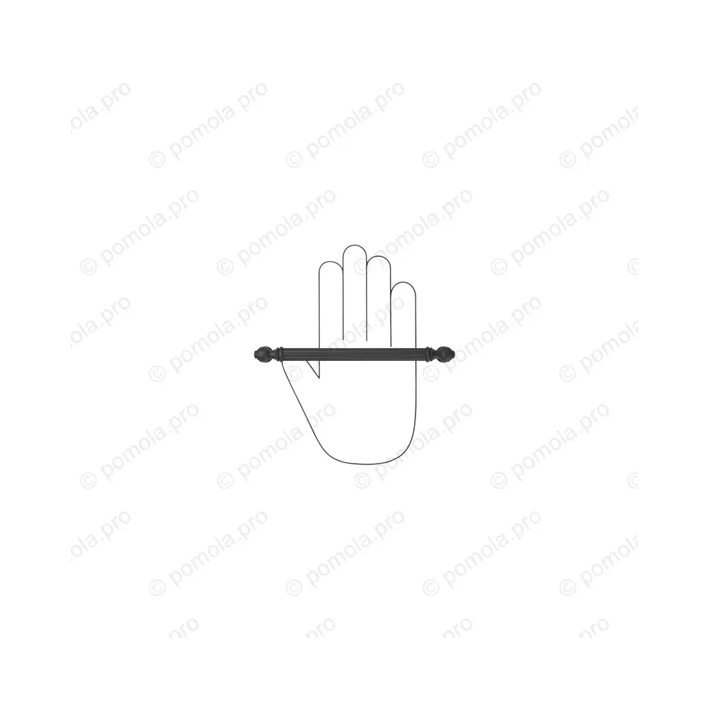 WMN.849-160-00N4 ΛΑΒΕΣ ΕΠΙΠΛΩΝ ΑΝΤΙΚΕ 160mm ΜΑΥΡΟ ΜΑΤ