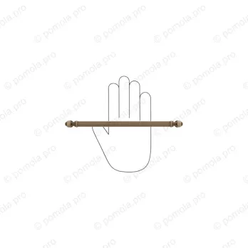 WMN.849-224-00D1 ΛΑΒΕΣ ΕΠΙΠΛΩΝ ΑΝΤΙΚΕ 224mm ΜΠΡΟΝΖΕ