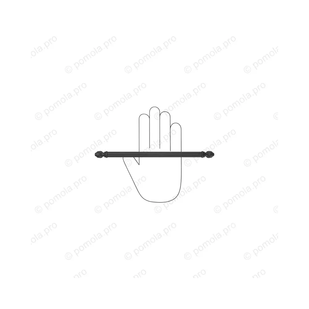 WMN.849-224-00N4 ΛΑΒΕΣ ΕΠΙΠΛΩΝ ΑΝΤΙΚΕ 224mm ΜΑΥΡΟ ΜΑΤ