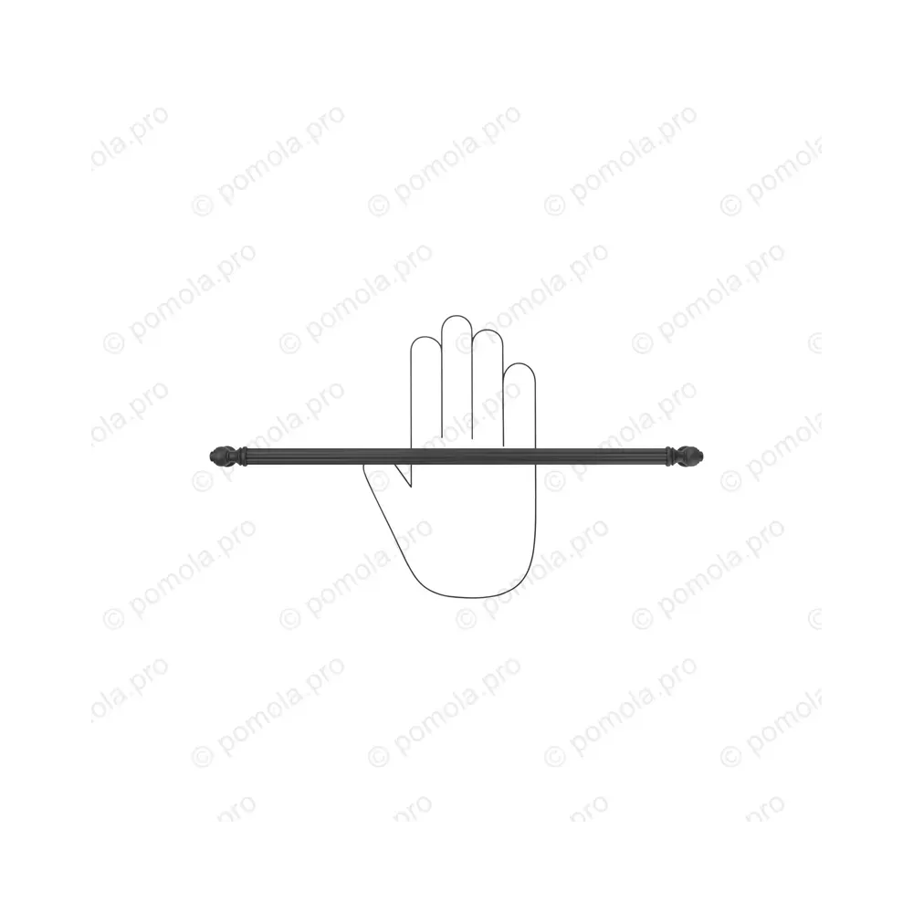 WMN.849-320-00N4 ΛΑΒΕΣ ΕΠΙΠΛΩΝ ΑΝΤΙΚΕ 320mm ΜΑΥΡΟ ΜΑΤ