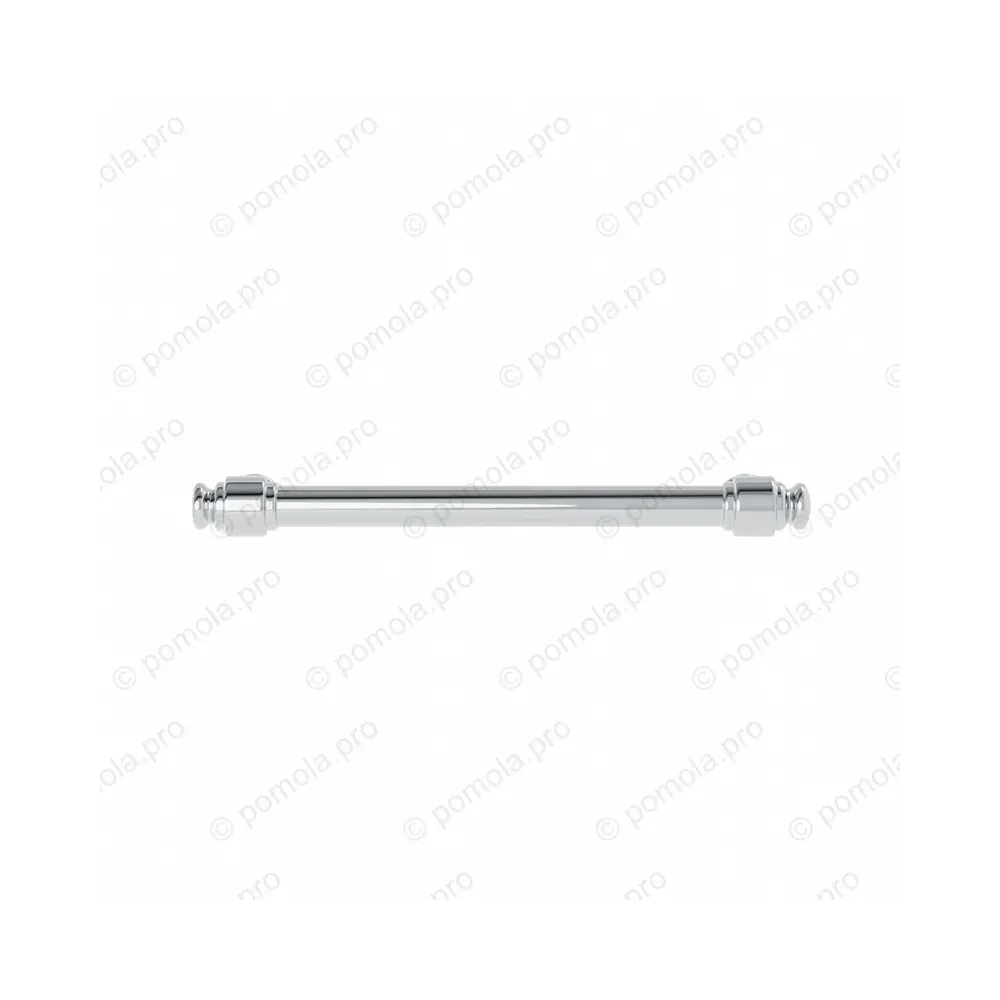 WMN.851-128-0002 ΜΟΝΤΕΡΝΑ ΠΟΜΟΛΑ ΕΠΙΠΛΩΝ 128mm ΧΡΩΜΙΟ ΓΥΑΛΙΣΤΕΡΟ