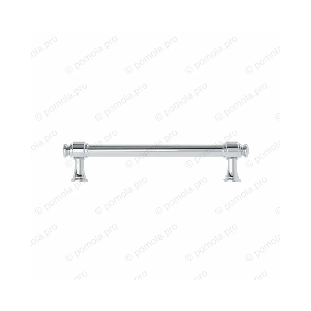 WMN.851-128-0002 ΜΟΝΤΕΡΝΑ ΠΟΜΟΛΑ ΕΠΙΠΛΩΝ 128mm ΧΡΩΜΙΟ ΓΥΑΛΙΣΤΕΡΟ