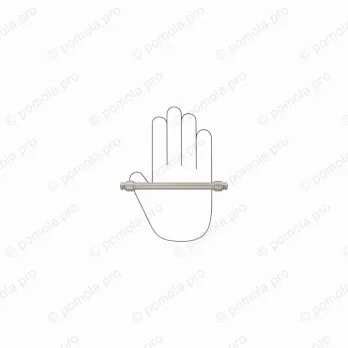 WMN.851-128-006B ΜΟΝΤΕΡΝΑ ΠΟΜΟΛΑ ΕΠΙΠΛΩΝ 128mm ΑΣΗΜΙ