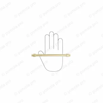 WMN.851-160-006C ΜΟΝΤΕΡΝΑ ΠΟΜΟΛΑ ΕΠΙΠΛΩΝ 160mm ΧΡΥΣΟ ΜΑΤ ΣΑΤΙΝΕ