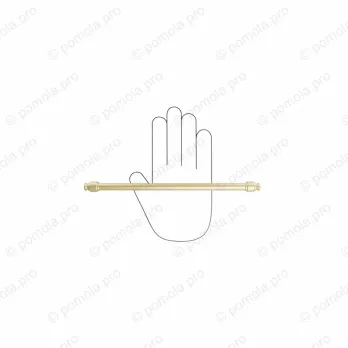 WMN.851-224-006C ΜΟΝΤΕΡΝΑ ΠΟΜΟΛΑ ΕΠΙΠΛΩΝ 224mm ΧΡΥΣΟ ΜΑΤ ΣΑΤΙΝΕ