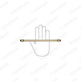 WMN.851-224-00D1 ΜΟΝΤΕΡΝΑ ΠΟΜΟΛΑ ΕΠΙΠΛΩΝ 224mm ΜΠΡΟΝΖΕ