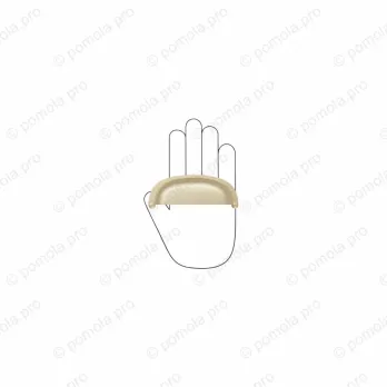 WMN.5031/0A-006C ΠΟΜΟΛΑ ΧΟΥΦΤΕΣ ΕΠΙΠΛΩΝ 96mm ΧΡΥΣΟ ΜΑΤ ΣΑΤΙΝΕ