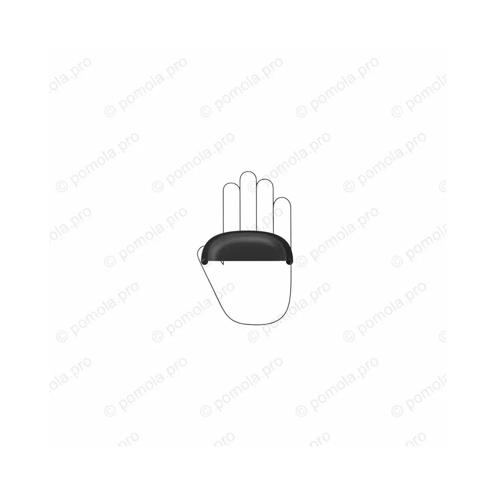 WMN.5031/0A-00N4 ΠΟΜΟΛΑ ΧΟΥΦΤΕΣ ΕΠΙΠΛΩΝ 96mm ΜΑΥΡΟ ΜΑΤ