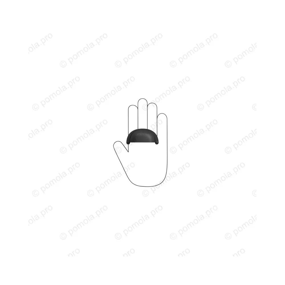 WMN.5031/0B-00N4 ΠΟΜΟΛΑ ΧΟΥΦΤΕΣ ΕΠΙΠΛΩΝ 64mm ΜΑΥΡΟ ΜΑΤ