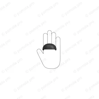 WMN.5031/0B-00N4 ΠΟΜΟΛΑ ΧΟΥΦΤΕΣ ΕΠΙΠΛΩΝ 64mm ΜΑΥΡΟ ΜΑΤ