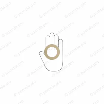 WMN.470-064-006C ΠΟΜΟΛΑ ΕΠΙΠΛΩΝ 64mm ΧΡΥΣΟ ΜΑΤ ΣΑΤΙΝΕ