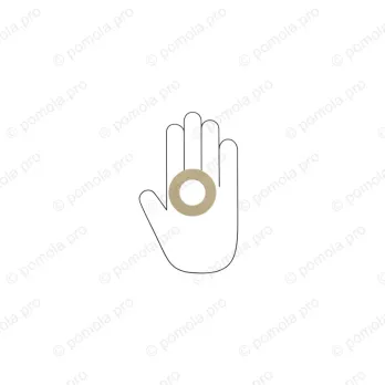 WMN.470-040-006C ΠΟΜΟΛΑ ΕΠΙΠΛΩΝ 40mm ΧΡΥΣΟ ΜΑΤ ΣΑΤΙΝΕ