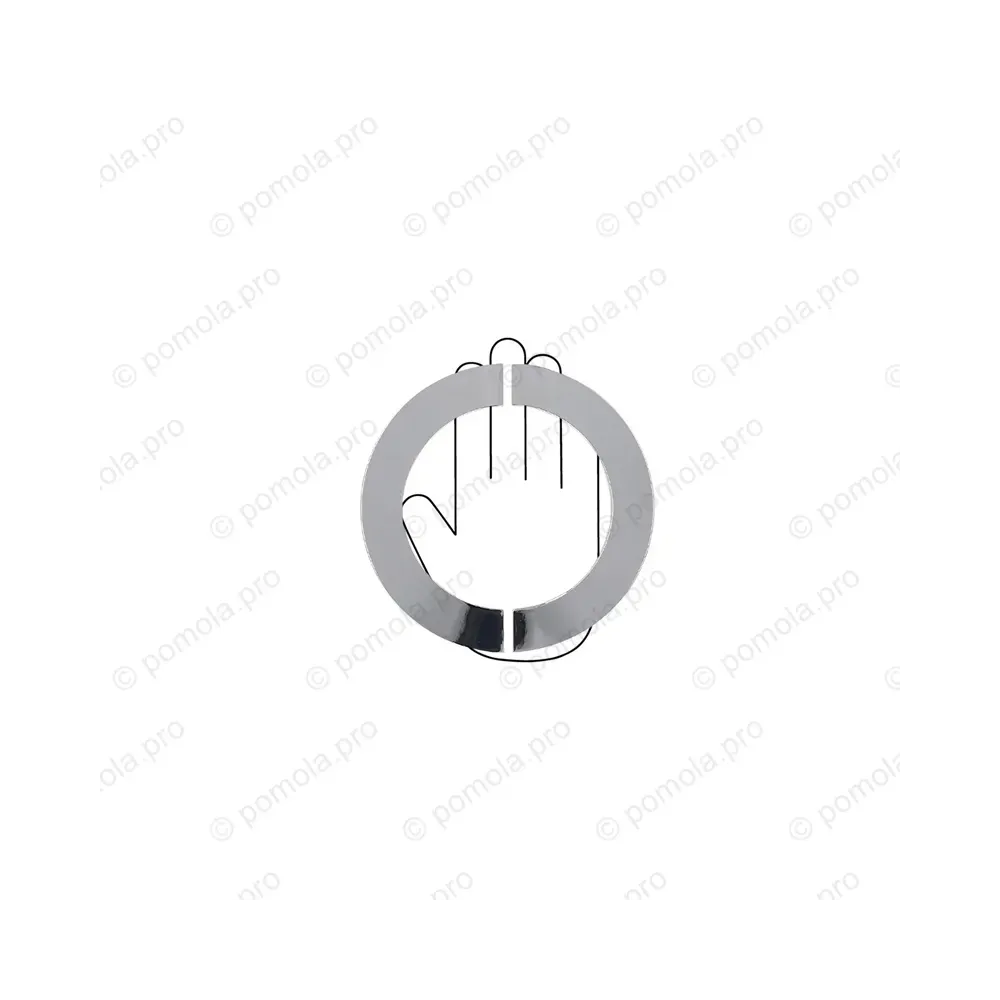 WMN.470-MZA-0002 ΠΟΜΟΛΑ ΕΠΙΠΛΩΝ 132mm ΧΡΩΜΙΟ ΓΥΑΛΙΣΤΕΡΟ