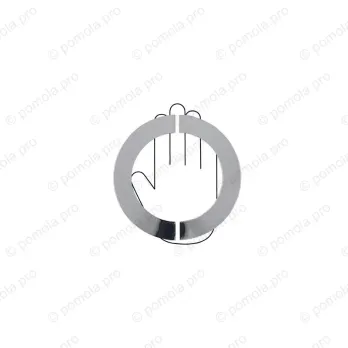 WMN.470-MZA-0002 ΠΟΜΟΛΑ ΕΠΙΠΛΩΝ 132mm ΧΡΩΜΙΟ ΓΥΑΛΙΣΤΕΡΟ