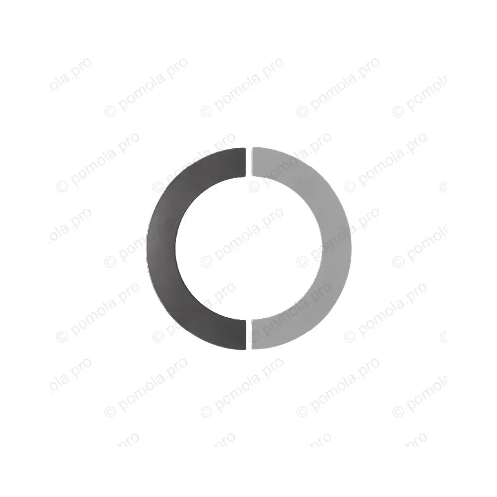 WMN.470-MZA-00N4 ΠΟΜΟΛΑ ΕΠΙΠΛΩΝ 132mm ΜΑΥΡΟ ΜΑΤ