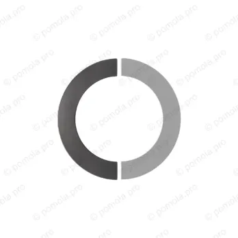 WMN.470-MZA-00N4 ΠΟΜΟΛΑ ΕΠΙΠΛΩΝ 132mm ΜΑΥΡΟ ΜΑΤ