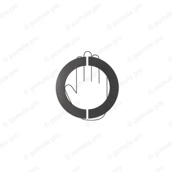 WMN.470-MZA-00N4 ΠΟΜΟΛΑ ΕΠΙΠΛΩΝ 132mm ΜΑΥΡΟ ΜΑΤ