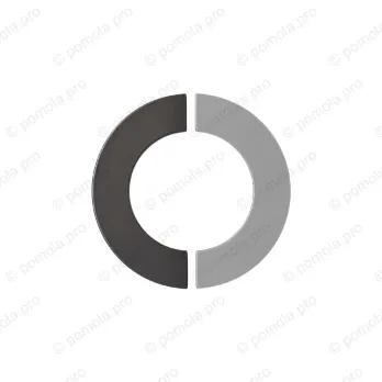 WMN.470-MZB-00N4 ΠΟΜΟΛΑ ΕΠΙΠΛΩΝ 68mm ΜΑΥΡΟ ΜΑΤ