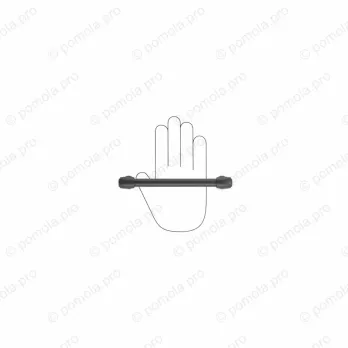 WMN.692-160-00N4 ΛΑΒΕΣ ΕΠΙΠΛΩΝ 160mm ΜΑΥΡΟ ΜΑΤ