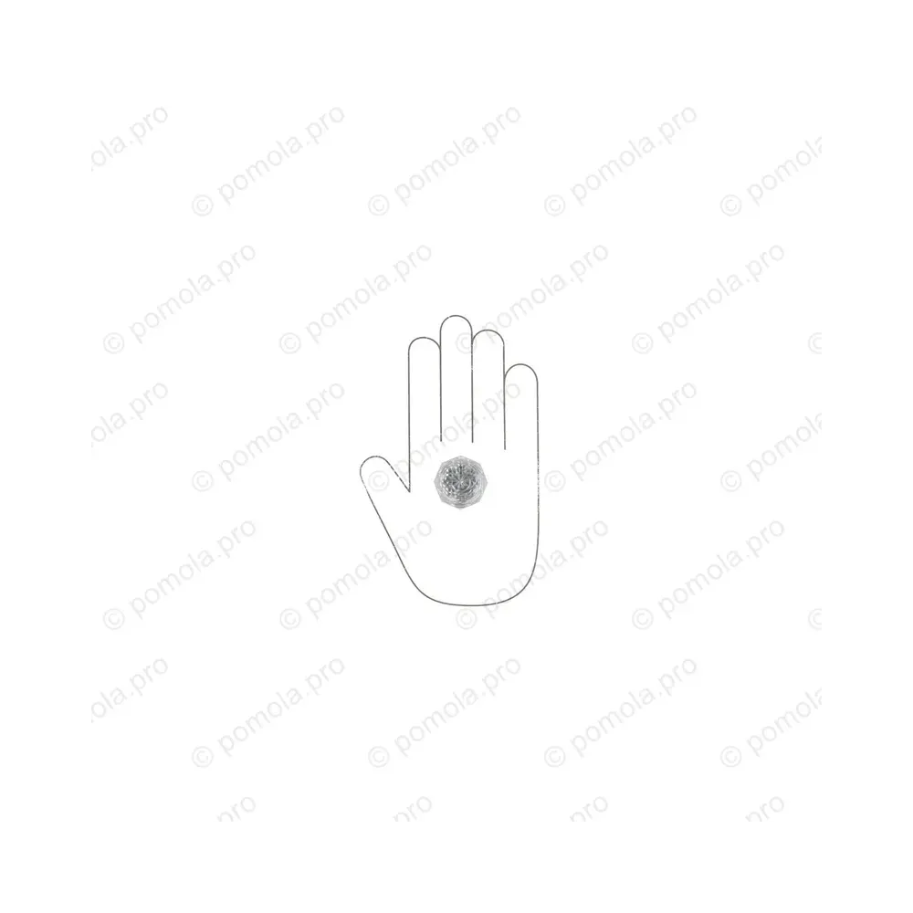 HZP.678-R33-KR02 ΠΟΜΟΛΑΚΙΑ ΜΕ ΚΡΥΣΤΑΛΟ ΧΡΩΜΙΟ ΓΥΑΛΙΣΤΕΡΟ