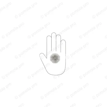 HZP.678-R45-KR02 ΠΟΜΟΛΑΚΙΑ ΜΕ ΚΡΥΣΤΑΛΟ ΧΡΩΜΙΟ ΓΥΑΛΙΣΤΕΡΟ