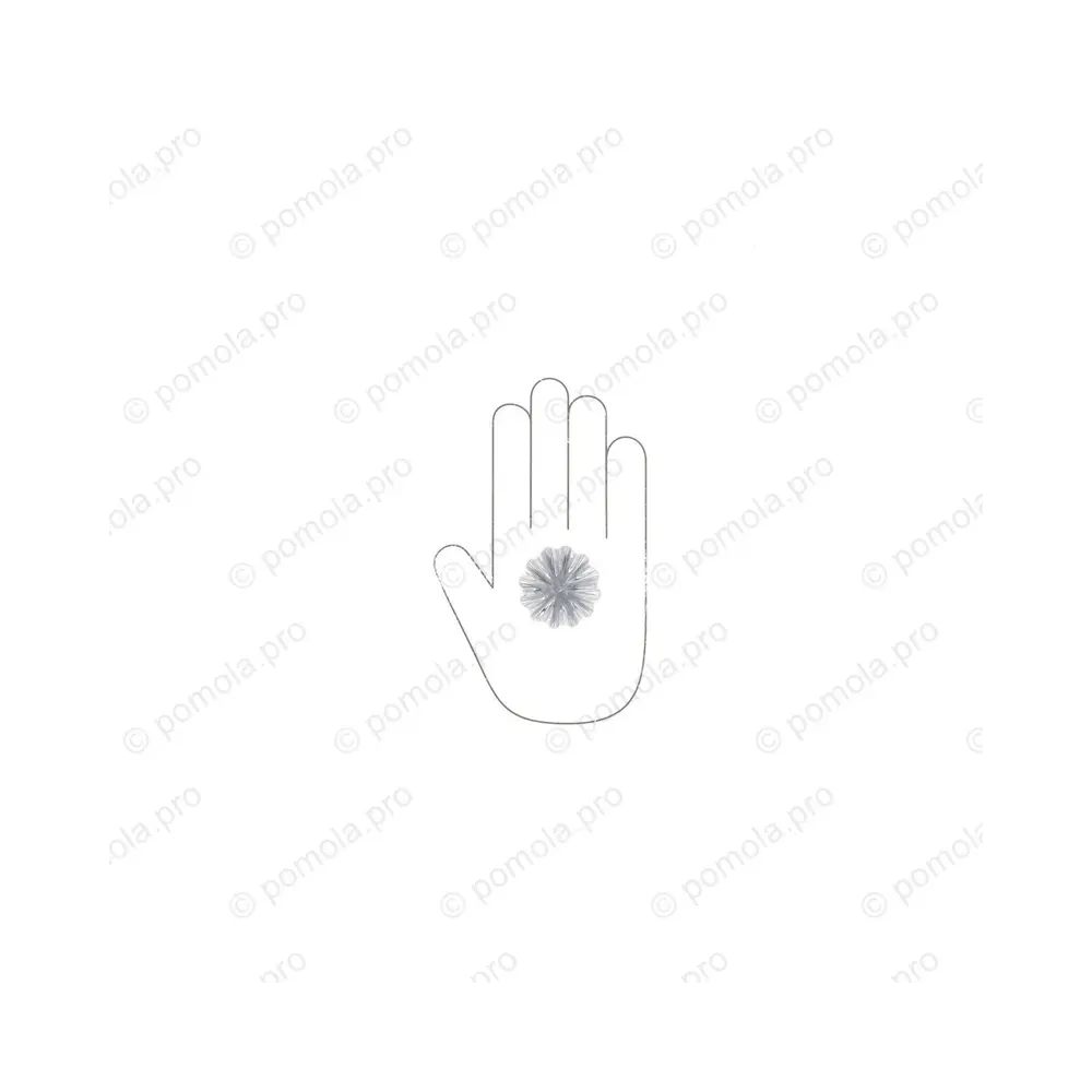 HZP.680-045-KR02 ΠΟΜΟΛΑΚΙΑ ΜΕ ΚΡΥΣΤΑΛΟ ΧΡΩΜΙΟ ΓΥΑΛΙΣΤΕΡΟ